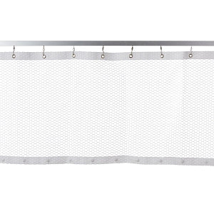 Medline Mesh Panel for Disposable Snap Panel Cubicle Curtains - Snap Panel Mesh, White, 300" x 20" - MIT6M300X20V