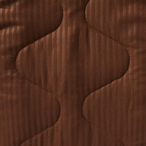 Medline Suede Touch Capped Quilts - Suede-Touch Quilted Bedspread, Twin, Capped Style, Chocolate Brown - MITQSQCHCC