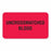 MarketLab Blood Bank Labels - LABEL, BLOOD, UNCROSSMATCHED, RED - 0332