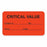 MarketLab Clerical Medical Labels - LABEL, CRITICAL VALUE, FLUORESCENT ORANGE - 0336