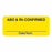 MarketLab Blood Bank Labels - LABEL, ABO / RH CONFIRMED, YELLOW - 0339