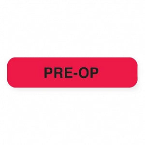 MarketLab Clerical Medical Labels - LABEL, PRE-OP, RED - 0346