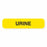 MarketLab Urine Collection Labels - LABEL, URINE, YELLOW, W/BLACK TEXT - 0362