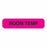 MarketLab Phlebotomy / Specimen Receiving Labels - LABEL, ROOM TEMPREATURE, FLUORESCENT PINK - 0363