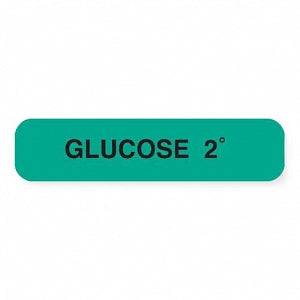 MarketLab Glucose Tolerance Testing Labels - LABEL, 2HR GLUCOSE, GREEN - 0372