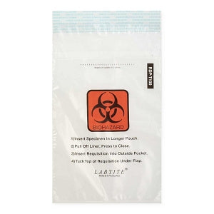 MarketLab Adhesive Closure Specimen Bags - BAGS, ADHESIVE CLOSURE, 6" X 10" - 0459