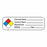 MarketLab Chemical Hazard Labels - LABEL, MSDS CHEMICAL NAME, MULTI-COLOR, 250 - 0737