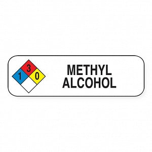 MarketLab Chemical Hazard Labels - LABEL, METHYL ALCOHOL, MULTI-COLOR, 250 - 0743