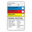 MarketLab Chemical Hazard Labels - LABEL, CHEMICAL WARNING, MULTI-COLOR, 250 - 0750