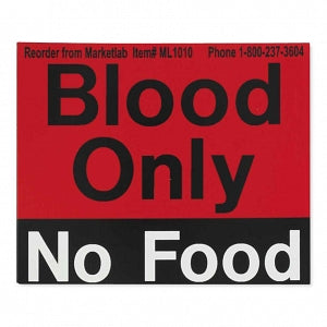 MarketLab Refrigerator Content Alert Magnet - MAGNET, BLOOD ONLY-NO FOOD - 1010