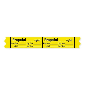 MarketLab Induction Agent Medication Label Tape - Propofol Label, mg / mL - 10163