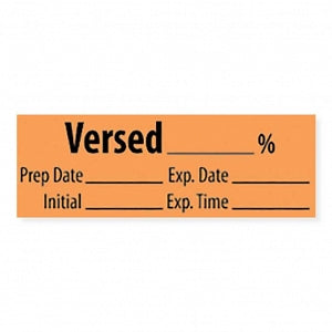 MarketLab Tranquilizer Medication Pre-Cut Label Tape - LABEL, VERSED - 10232-PRE