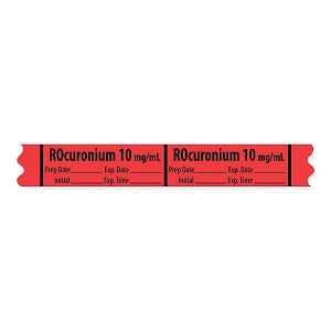 MarketLab Muscle Relaxant Medication Label Tape - LABEL, ROCURONIUM, MG / ML - 10254