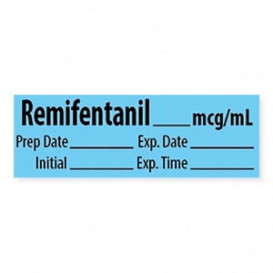 MarketLab Narcotics Medication Pre-Cut Label - LABEL, REMIFENTANIL - 10265-PRE