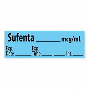 MarketLab Narcotics Medication Pre-Cut Label - LABEL, SUFENTA - 10268-PRE