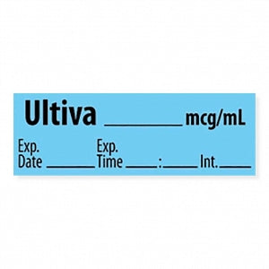 MarketLab Narcotics Medication Pre-Cut Label - LABEL, ULTIVA - 10270-PRE