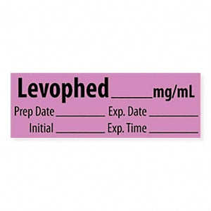 MarketLab Vasopressor Medication Pre-Cut Label - LABEL, LEVOPHED, MG / ML - 10291-PRE