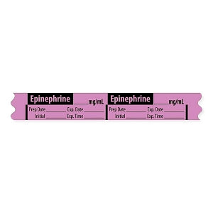 MarketLab Vasopressor Medication Label Tape - LABEL, EPINEPHRINE, MG / ML - 10294