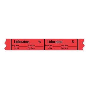 Marketlab Local Anesthetic Medication Label Tape - LABEL, LIDOCAINE - 10305