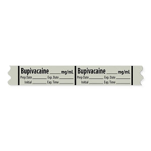 Marketlab Local Anesthetic Medication Label Tape - LABEL, BUPIVACAINE, MG / ML - 10307