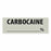 Marketlab Local Anesthetic Medication Pre-Cut Label - LABEL, CARBOCAINE, % - 10308-PRE