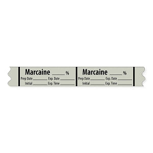 Marketlab Local Anesthetic Medication Label Tape - LABEL, MARCAINE, % - 10310