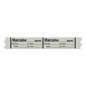 Marketlab Local Anesthetic Medication Label Tape - LABEL, MARCAINE - 10311