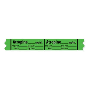 MarketLab Anticholinergic Agent Medication Label Tape - LABEL, ATROPINE, MG / ML - 10313