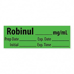 Marketlab Anticholinergic Agent Medication Pre-Cut Label - LABEL, ROBINUL, MG / ML - 10315-PRE