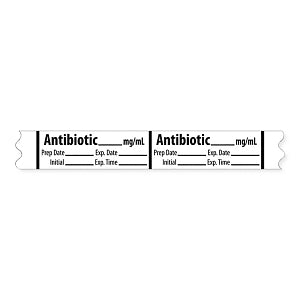 MarketLab Miscellaneous Medication Label Tape - LABEL, ANTIBIOTIC, MG / ML - 10322