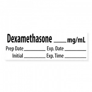 Marketlab Miscellaneous Pre-Cut Medication Labels - LABEL, DEXTAMETHASONE - 10331-PRE