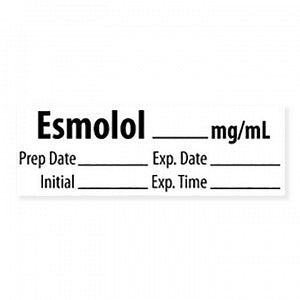 Marketlab Miscellaneous Pre-Cut Medication Labels - LABEL, ESMOLOL, MG / ML - 10333-PRE