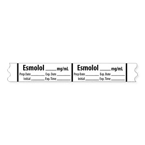 MarketLab Miscellaneous Medication Label Tape - LABEL, ESMOLOL, MG / ML - 10333