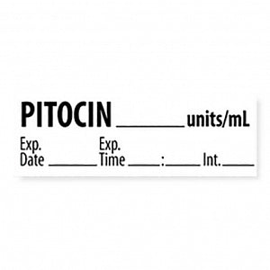 Marketlab Miscellaneous Pre-Cut Medication Labels - LABEL, PITOCIN UNITS - 10343-PRE