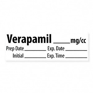 Marketlab Miscellaneous Pre-Cut Medication Labels - LABEL, VERAPAMIL - 10354-PRE