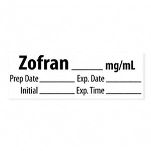 Marketlab Miscellaneous Pre-Cut Medication Labels - LABEL, ZOFRAN - 10355-PRE