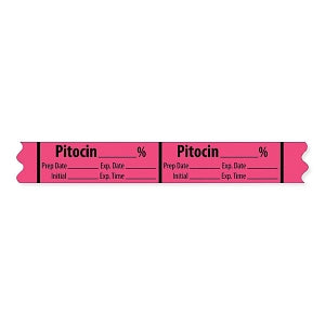 MarketLab Miscellaneous Medication Label Tape - LABEL, PITOCIN-ROSE - 10359