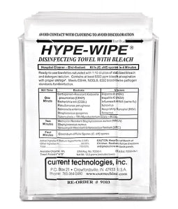 Marketlab Hype-Wipe and Mini Hype-Wipe Dispensers - TOWEL, HYPE-WIPE, 0.525% - 1070