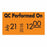 MarketLab Label Gun - LABELS, QC PERFORMED ON, FLOURESCENT ORNGE - 1078-OR