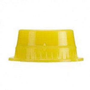 MarketLab Solid Color Tube Caps - CAPS, SOLID TUBE, 13MM, YELLOW - 1131-YL