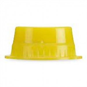 MarketLab Solid Color Tube Caps - CAPS, SOLID TUBE, 13MM, YELLOW - 1131-YL