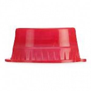 MarketLab Solid Color Tube Caps - CAP, SOLID TUBE, 16MM, RED - 1132-RD