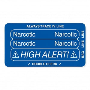 MarketLab Three-Part Piggyback Labels - LABEL, THREE-PART PIGGYBACK, NARCOTIC-RL/2 - 12165