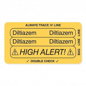 MarketLab Three-Part Piggyback Labels - LABEL, THREE-PART PIGGYBACK, DILTIAZEM-RL/ - 12442