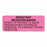 MarketLab Precautions Labels - LABEL, RESISTANT MICROORGANISM-RL/320 - 12686