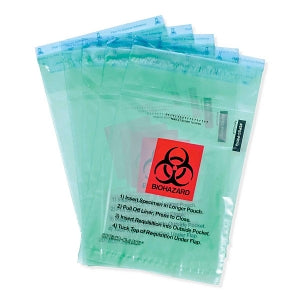 MarketLab Enhanced Speci-Gard Biohazard Bags - BIOHAZARD BAG, 6 X 10", TRANSLUCENT - 13007-GN