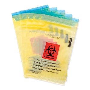 MarketLab Enhanced Speci-Gard Biohazard Bags - BIOHAZARD BAG, 6 X 10", TRANSLUCENT - 13007-YL