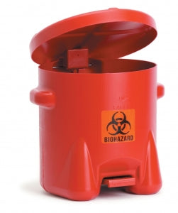 MarketLab Polyethylene Biohazard Cans - Polyethylene Biohazard Can, 10 gal. - 1336