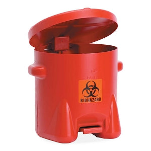 MarketLab Polyethylene Biohazard Cans - Polyethylene Biohazard Can, 10 gal. - 1336