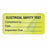 MarketLab Equipment Service and Inspection Label - LABEL, ELECTRICAL SAFETY, SELF LAMINATED - 13592